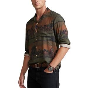 Polo Ralph Lauren Custom Fit Polo-Toile Camp Shirt - M
